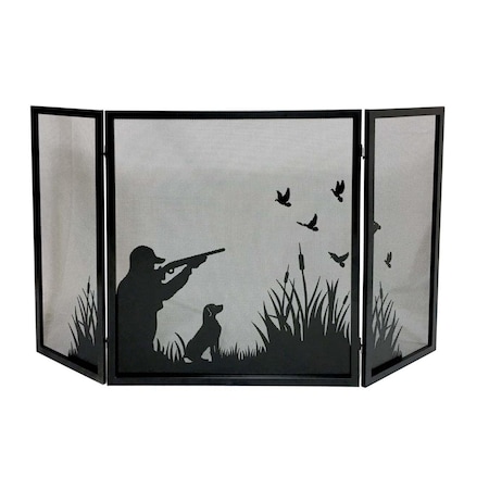 Dagan Duck Hunting Design 3 Fold Screen, Black S164